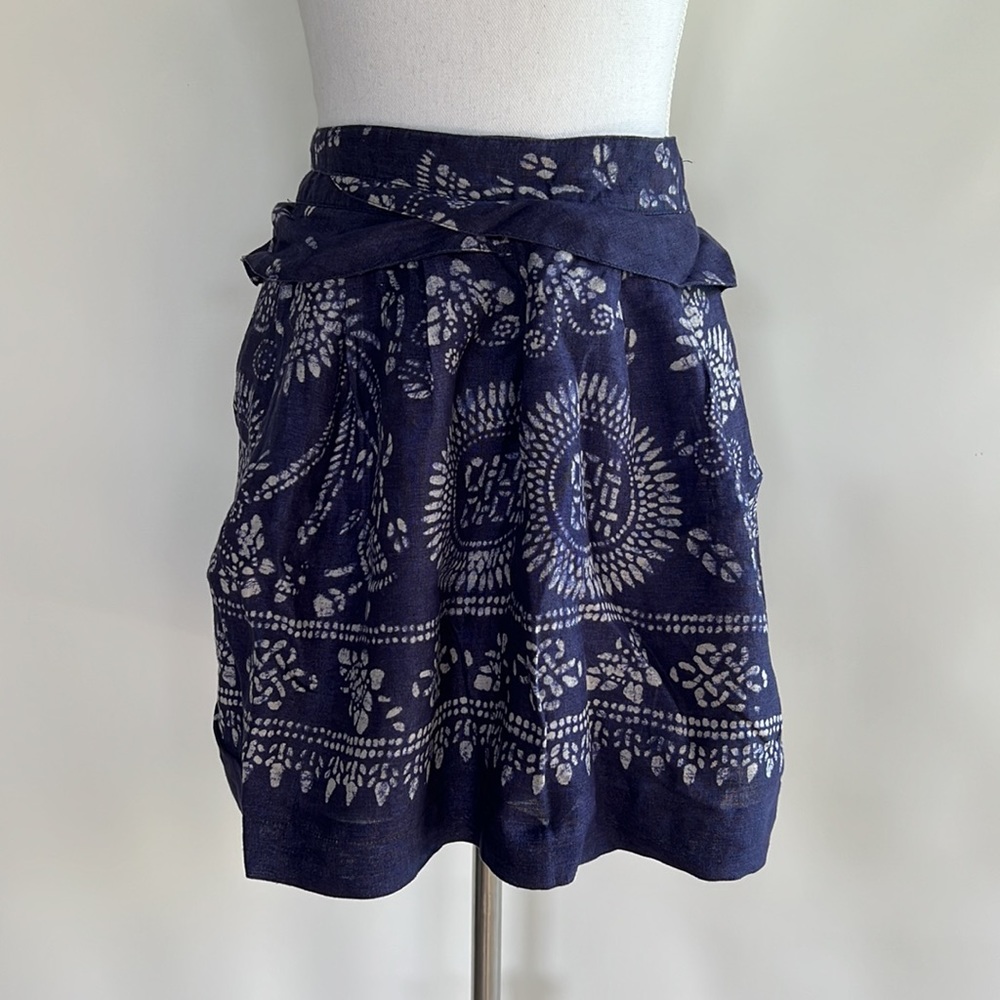Zara Batik Wrap Skirt - sz S